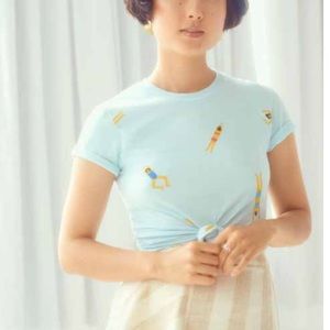 Barber hand drawn swimming pool Tee, Sm